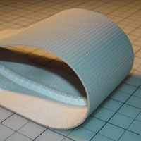 Flat Belt With Notched V-Guide